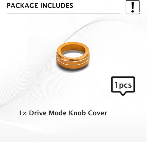 for 2024-2026 Hyundai Kona Accessories - DvlynAuroa 1-Piece Aluminum Alloy Drive Mode Knob Cover Trim (Orange), Tool-Free Install, Interior Upgrade & Knob Protection in Saudi Arabia