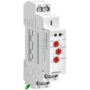 GRW8 Din Rail Temperature Control Relay 16A Wide Range Voltage AC/DC24-240V with Waterproof Sensor(GRW8-01 0.5m Sensor) in Saudi Arabia