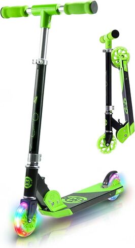 Scooter for Kids Ages 6-12 - CORE Foldy Kids Scooter, Kick Scooter, 2 Wheel Light-Up LED, Easy Folding Scooter, 3 Adjustable Height Handlebar, Pro Deck, Boys Scooter & Girls Scooter, 4 Colors in Kuwait