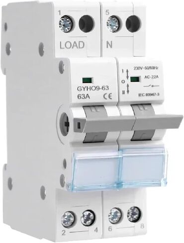 GYHO9 Manual Transfer Switch, Dual Power Conversion with Indicator, MTS Isolating Switch (3P 63A) in Saudi Arabia