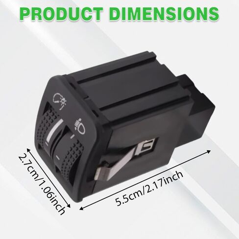 Instrument Panel Dimmer Switch, 5ND941333, Dimmer Switch, Compatible with VW Tiguan 2008–2015, 1 pc in Saudi Arabia