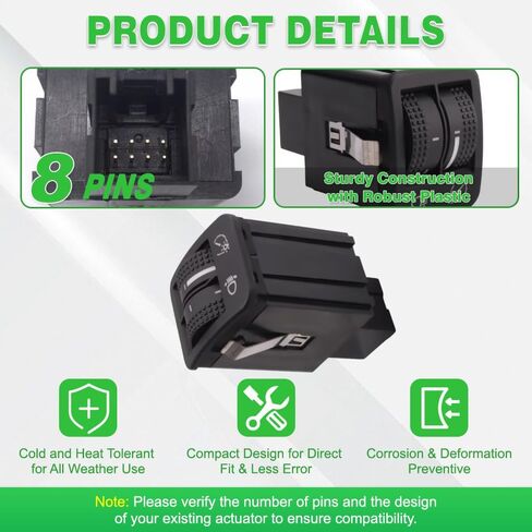 Instrument Panel Dimmer Switch, 5ND941333, Dimmer Switch, Compatible with VW Tiguan 2008–2015, 1 pc in Saudi Arabia