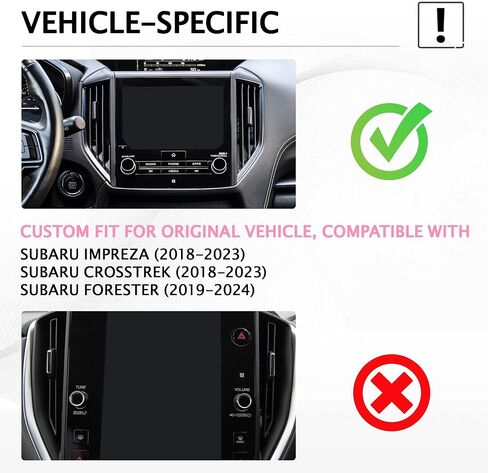 for 2019-2024 Subaru Forester Accessories & 2018-2023 Crosstrek & Impreza, 5-Pieces Aluminum Alloy Knob Covers Trim Set (Pink) Fits Push Start, Volume & Rearview Mirror in Saudi Arabia