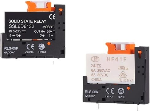 10 قطعة قاعدة لحام PCB RSL-05K للتتابع HF41F SSL6D باستخدام حامل لوحة 5 دبوس تصميم رقيق يوفر مساحة قابلة للإزالة معززة in Saudi Arabia