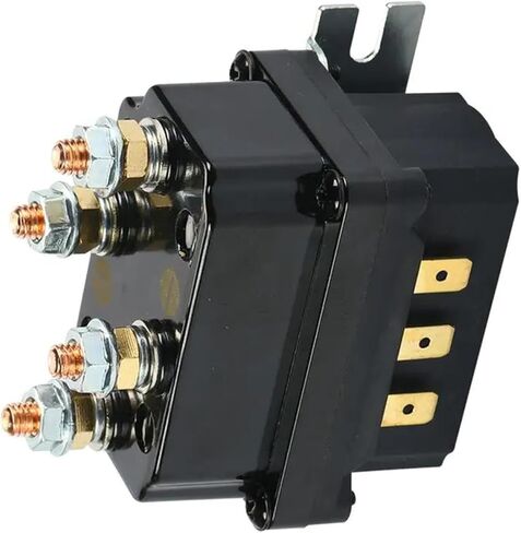 12V 250A Winch Solenoid Relay Contactor, Waterproof Electromagnetic Relay for ATV UTV SUV Trailers, Black, 3.15x1.85x3.07 Inches in Saudi Arabia