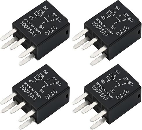 4 قطع مرحل طاقة السيارة، OEM#G8V-RH-1C7T-R-DC12 5 دبابيس متعددة الأغراض لمضخة الوقود، قابس مباشر شديد التحمل للنظام الكهربائي التلقائي استبدال كهروميكانيكي، مناسب لمحرك السيارة in Kuwait