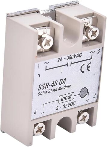 SSR-40 DA مرحل الحالة الصلبة، 40A DC إلى AC، مدخل 3-32VDC، مخرج 24-380VAC، وحدة التحكم الصناعية مع علم الحماية in Saudi Arabia