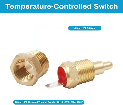 المزدوج مشعاع كهربي مروحة التتابع عدة 12 فولت 40AMP الكهربائية مروحة التبريد الأسلاك عدة ترموستات التبديل 185 على 175 قبالة in Kuwait