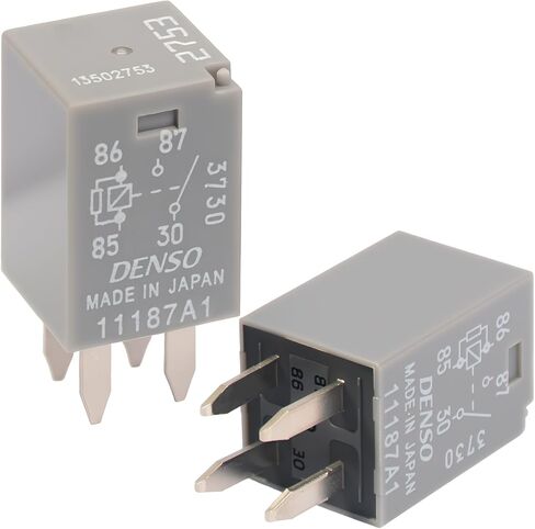 1Pcs Multi-Purpose Relays 13502753 and 2753 12VDC 20A 4-Pin Headlight Near Light Relay - Compatible with Chevrolet Silverado, GMC Sierra Select GM Vehicles - Fixes Fuel Pump Relay in Kuwait