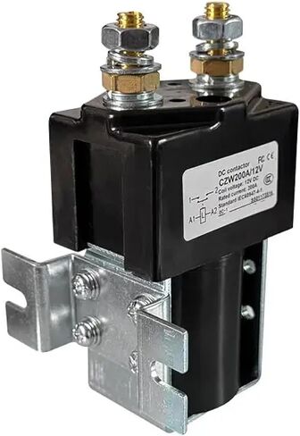 CZW 400A DC مرحل موصل الطاقة، عازل بطارية السيارة الكهربائية الثقيلة، مفتاح تيار عالي 12 فولت لشاحنات الرافعة الشوكية والسفن والمعدات الصناعية (CZW 200A 48V 1NO) in Kuwait