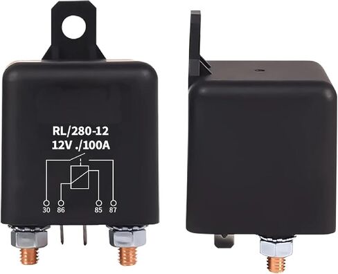 RL/280-24 Heavy Duty Automotive Power Relay, 24V 200A DC, Black, CE Certified, High Current Starting Relay for Vehicle Applications (200A 48V) in Saudi Arabia