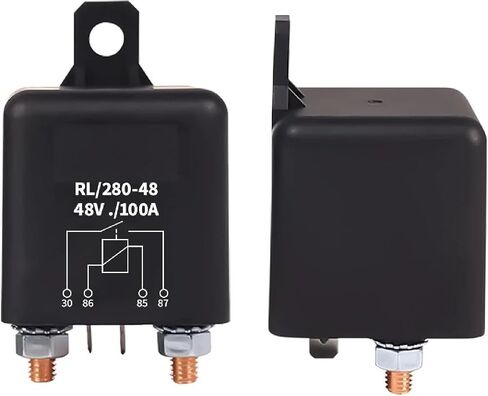 RL/280-24 Heavy Duty Automotive Power Relay, 24V 200A DC, Black, CE Certified, High Current Starting Relay for Vehicle Applications (200A 48V) in Saudi Arabia