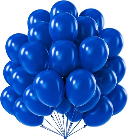 PartyWoo Black Balloons, 52 pcs 12 Inch Black Balloons, Latex Balloons for Balloon Garland or Balloon Arch as Birthday Party Decorations, Wedding Decorations, Baby Shower Decorations, Black-Y18 in Saudi Arabia