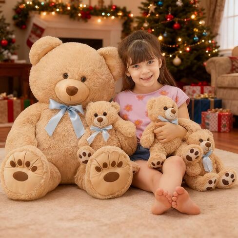 موريس موس دمية يونيكورن محشوة عملاقة بطول 4 اقدام، دمية يونيكورن محشوة كبيرة 2 في 1، دمية يونيكورن محشوة كبيرة 2 في 1 للفتيات الصغيرات في عيد الميلاد والكريسماس وعيد الحب in Kuwait