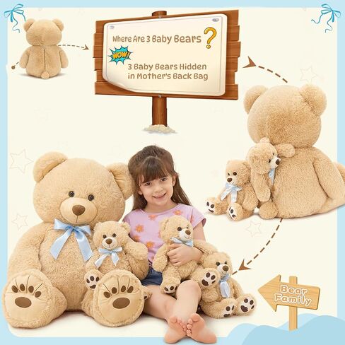 موريس موس دمية يونيكورن محشوة عملاقة بطول 4 اقدام، دمية يونيكورن محشوة كبيرة 2 في 1، دمية يونيكورن محشوة كبيرة 2 في 1 للفتيات الصغيرات في عيد الميلاد والكريسماس وعيد الحب in Kuwait