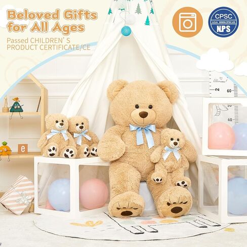 موريس موس دمية يونيكورن محشوة عملاقة بطول 4 اقدام، دمية يونيكورن محشوة كبيرة 2 في 1، دمية يونيكورن محشوة كبيرة 2 في 1 للفتيات الصغيرات في عيد الميلاد والكريسماس وعيد الحب in Kuwait