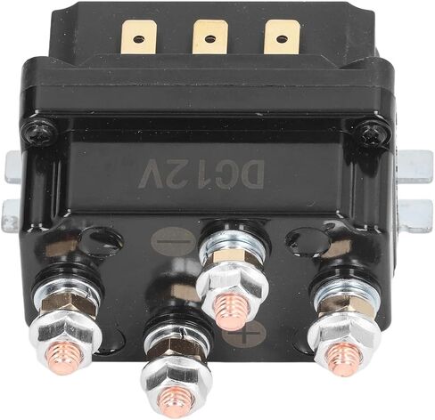 طقم مرحل للتحكم عن بعد للونش DC12V 250A، نظام موصل تحكم لاسلكي عالي التحمل للمركبات الصناعية، أسود in Kuwait
