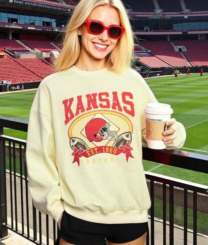 MyHalf Game Day Sweatshirt Football Dorts: Women Gameday Sequin Outfits Football Fan Game Shirt Long Sleeve قمم غير رسمية in Saudi Arabia