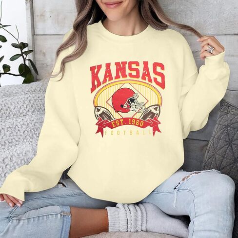 MyHalf Game Day Sweatshirt Football Dorts: Women Gameday Sequin Outfits Football Fan Game Shirt Long Sleeve قمم غير رسمية in Saudi Arabia