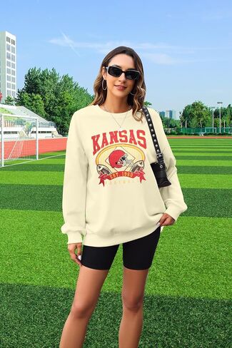 MyHalf Game Day Sweatshirt Football Dorts: Women Gameday Sequin Outfits Football Fan Game Shirt Long Sleeve قمم غير رسمية in Saudi Arabia