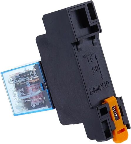 مفتاح مرحل كهرومغناطيسي صغير MY2P HH52P DPDT مع قاعدة مقبس، مؤشر LED، قاعدة مقبس متوافقة، التحكم في ملف الأغراض العامة (36 فولت تيار مستمر) in Kuwait