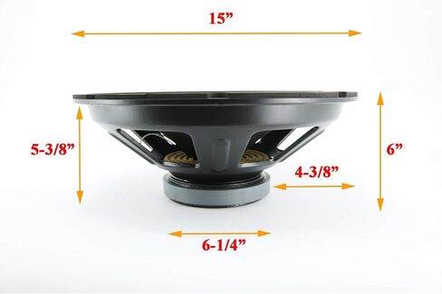 EMB Professional SB-15 15" 800W Steel Frame Impedance 8 Ohm Replacement Speaker for JBL, Peavey, Cerwin Vega, Gemini, EMB, BMB, Pyle-Pro, Mr.DJ & Many Brands! in Saudi Arabia