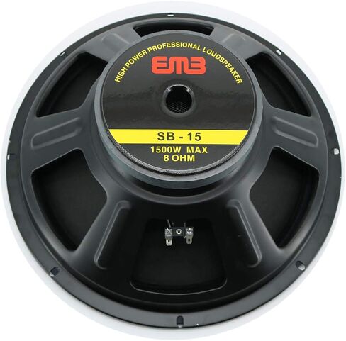 EMB Professional SB-15 15" 800W Steel Frame Impedance 8 Ohm Replacement Speaker for JBL, Peavey, Cerwin Vega, Gemini, EMB, BMB, Pyle-Pro, Mr.DJ & Many Brands! in Saudi Arabia