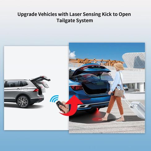 EASYGUARD Universal Foot Kick Opener Tailgate Laser-Guided Projection Kick Sensor Smart Power Trunk System fits for Cars with Electric Tail gate Lift DC12V in Saudi Arabia
