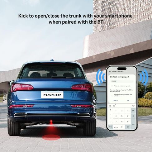 EASYGUARD Universal Foot Kick Opener Tailgate Laser-Guided Projection Kick Sensor Smart Power Trunk System fits for Cars with Electric Tail gate Lift DC12V in Saudi Arabia