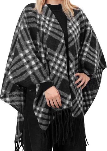 Premillow Shawl Wraps for Women, Open Front Cape Ponchos for Women, Oversized Womens Poncho Shaw for Spring Fall Winter in Saudi Arabia
