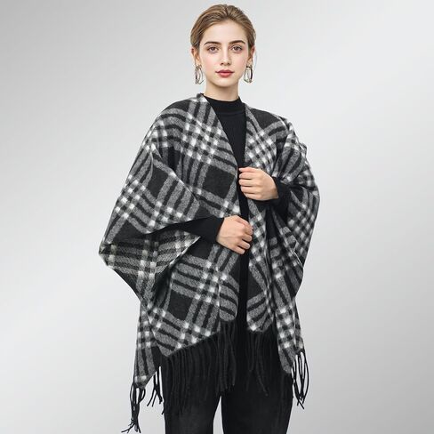 Premillow Shawl Wraps for Women, Open Front Cape Ponchos for Women, Oversized Womens Poncho Shaw for Spring Fall Winter in Saudi Arabia