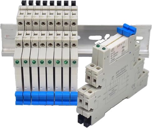 HF41F Ultra-Thin DIN Mount Relay with LED Indicator, 6A 1CO, Multi-Voltage 5V/12V/24V Compatible, High Frequency Design, Model 41F-1Z-C2-1 (5V) in Kuwait