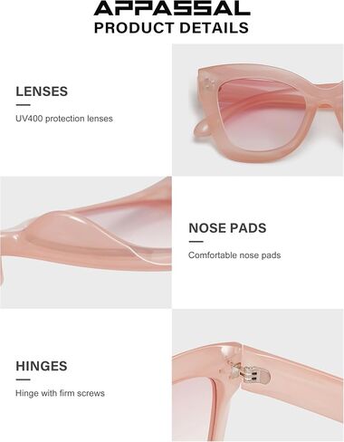 Oversized Cat Eye Sunglasses for Women Retro Square Cateye Style Sunnies AP3660 in Saudi Arabia