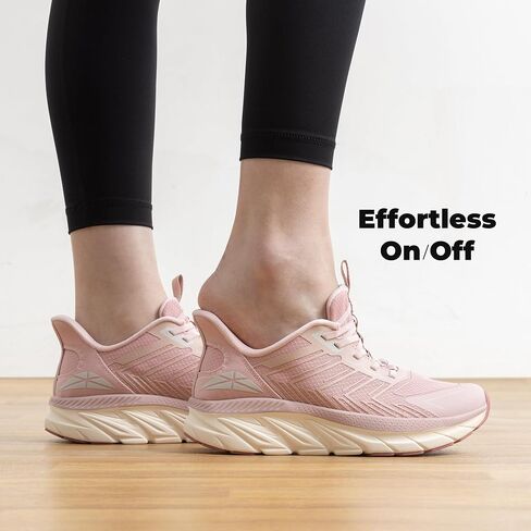 ALLSWIFIT Women's Slip On Walking Shoes Sneakers | Running, Comfortable, Tennis, Breathable, Non Slip, Athletic, Gym, Workout, Cross Training, Fashion in Saudi Arabia