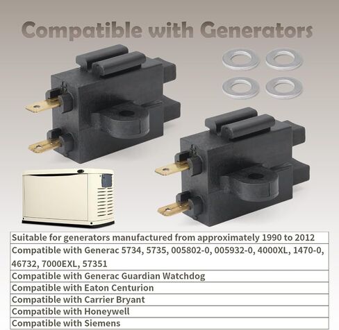 مجموعة حامل الفرشاة 0663860SRV متوافقة مع بديل Generac Guardian لـ Centurion for Watchdog لمولدات Bryant لـ Ge 5734 5735 005802-0 005932-0 4000XL 1470-0 46732 7000EXL in Kuwait