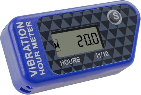 Runleader RL-HM016L Digital Vibration Activated Hour Meter, Cordless Design for Gasoline Diesel AC/DC Powered Equipment.(Red) in Saudi Arabia