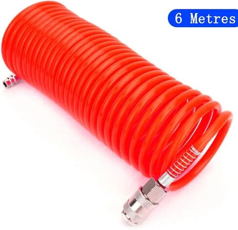 6M/9M HOSE AIR HOSE TUBE مع موصل أوروبي قابلة للسحب للاتحاد الأوروبي للانقراض السريع أجزاء ملائمة أنابيب الهواء (اللون: 12M) in Kuwait