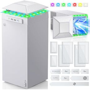 مروحة تبريد RGB لسلسلة Xbox X مع فلتر غبار و7 أوضاع إضاءة LED RGB، سرعة المروحة التلقائية قابلة للتعديل حسب درجة الحرارة، مفتاح لمس مستقل للبرودة والضوء، نظام تبريد أفقي لسلسلة Xbox X in Kuwait