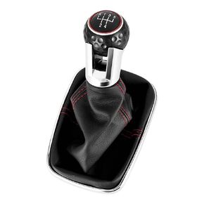 Car 5/6 Speed 12mm Gear Shift Knob Lever Shifter Gaiter Boot Fit for Volkswagen(12MM 5 Speed) in Kuwait