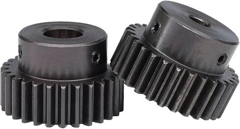 Spur Gear 1.5M-28T/29T Teeth Pitch 4.71mm Bore 8-17mm Hardness SC45 Carbon Steel 1Pcs(10 mm,28T (round hole)) in Saudi Arabia