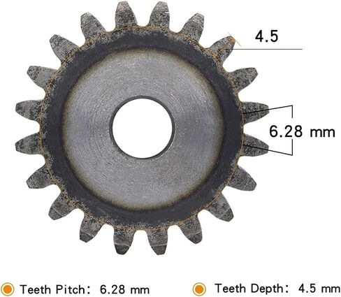 ترس أسطواني 2M72T/74T/75T/76T/77T/78T/80T/85T/90T/93T من الفولاذ الكربوني 1Pcsg(2M80T - التجويف 16 مم) in Saudi Arabia