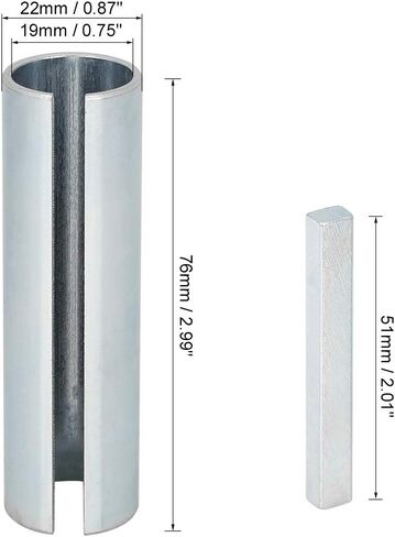 X AUTOHAUX 3/4" to 7/8" Inch Engine Shaft Sleeve Adapter Kit with Step Key for Car in Saudi Arabia