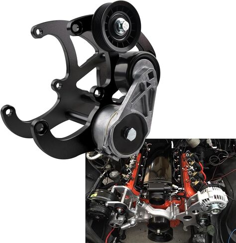 طقم دعامة ضاغط مكيف الهواء مناسب لشاحنة LS Truck R4 A/C SUV LSX AC LS1 LS3 LS2 LQ4 LQ9 LS6 L92 L99 L33 LR4 متوافق مع Chevy Silverado، GMC Sierra، استبدال رقم الجزء 551585X-3 in Kuwait