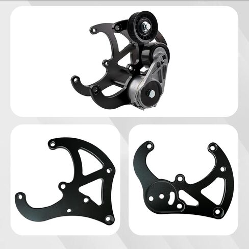 طقم دعامة ضاغط مكيف الهواء مناسب لشاحنة LS Truck R4 A/C SUV LSX AC LS1 LS3 LS2 LQ4 LQ9 LS6 L92 L99 L33 LR4 متوافق مع Chevy Silverado، GMC Sierra، استبدال رقم الجزء 551585X-3 in Kuwait