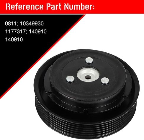 cciyu AC Clutch kit Fit for Hyundai Sonata 2.0L 2.4L 2011-2012 Replaces A/C AC Compressor Clutch for Car 6 Grooves 10349930 in Saudi Arabia