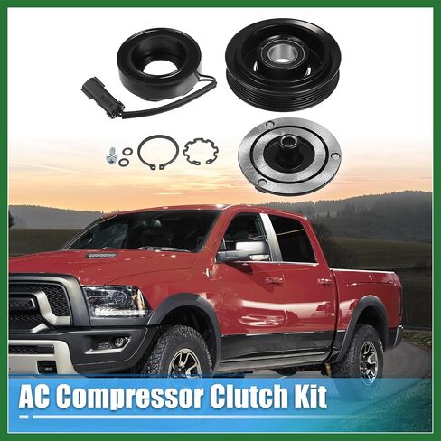 Motoforti 1 Set AC قابض الضاغط لاستبدال دودج لرام 1500/2500 2010 أسود طويل الأمد in Saudi Arabia