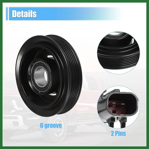 Motoforti 1 Set AC قابض الضاغط لاستبدال دودج لرام 1500/2500 2010 أسود طويل الأمد in Saudi Arabia
