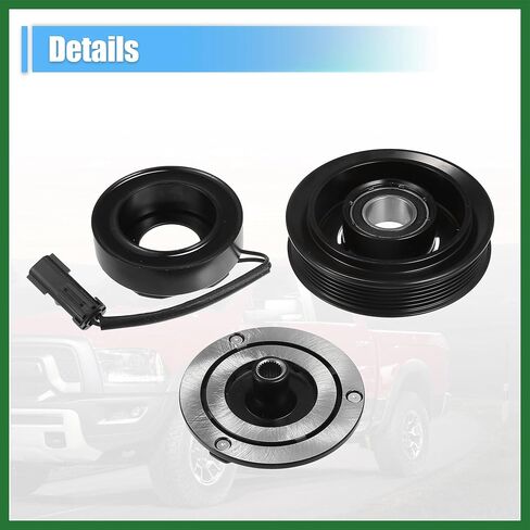 Motoforti 1 Set AC قابض الضاغط لاستبدال دودج لرام 1500/2500 2010 أسود طويل الأمد in Saudi Arabia