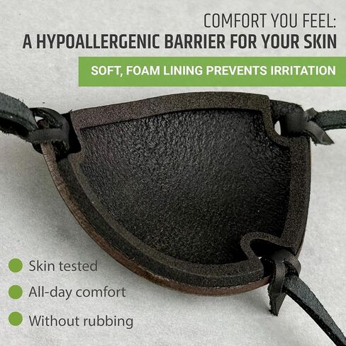 Metal gear solid Eye Patch, Leather Eye Patch, Man Eye Patch, Snakes Eye Patch, Black Eye Patch, Punished Snake Style Leather Eyepatch (Dark brown, Right Eye) in Saudi Arabia