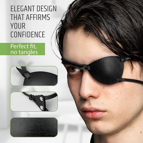 Metal gear solid Eye Patch, Leather Eye Patch, Man Eye Patch, Snakes Eye Patch, Black Eye Patch, Punished Snake Style Leather Eyepatch (Dark brown, Right Eye) in Saudi Arabia